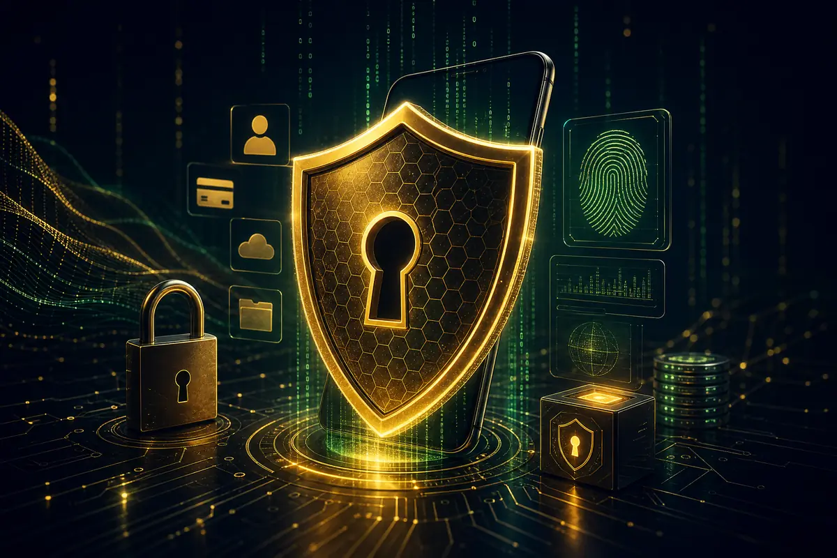 Perisai emas pelindung data dan akun